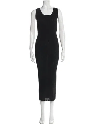 Pre-owned Issey Miyake Vintage Long Dress In Black