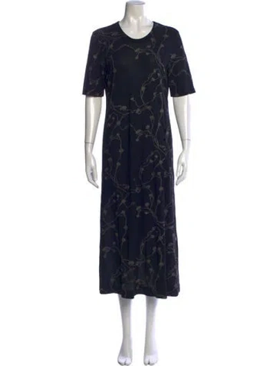 Pre-owned Issey Miyake Vintage Long Dress In Black