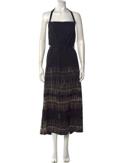 Pre-owned Issey Miyake Vintage Long Dress In Blue