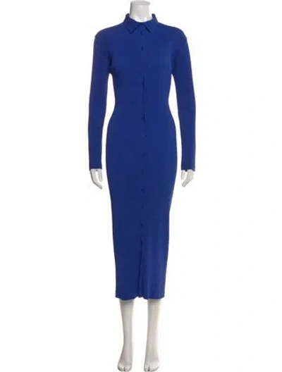 Pre-owned Issey Miyake Vintage Long Dress In Blue