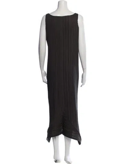 Pre-owned Issey Miyake Vintage Long Dress In Brown