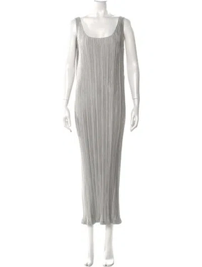 Pre-owned Issey Miyake Vintage Long Dress W/ Tags In Gray