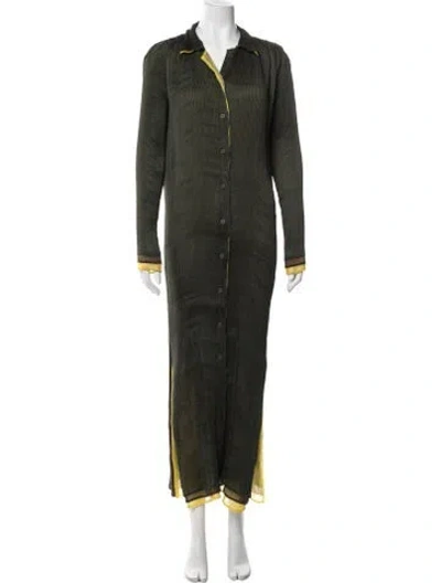 Pre-owned Issey Miyake Vintage Long Dress W/ Tags In Green