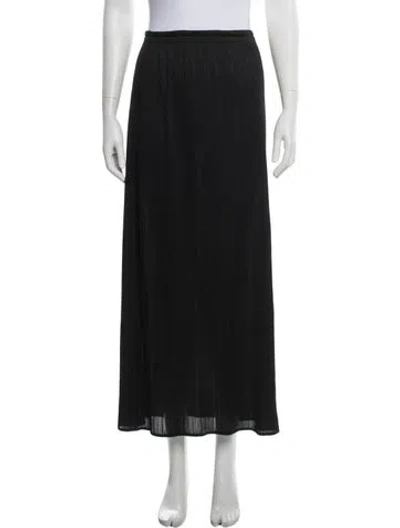 Pre-owned Issey Miyake Vintage Long Skirt In Black