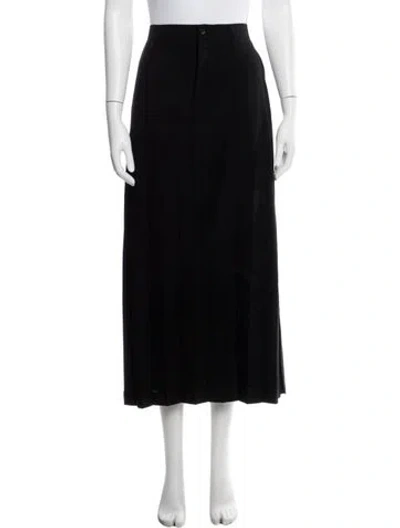 Pre-owned Issey Miyake Vintage Long Skirt In Black