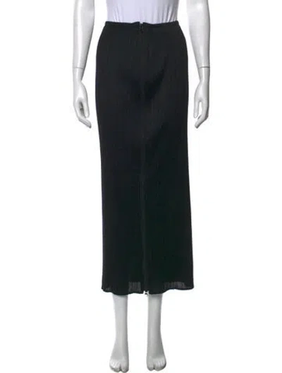 Pre-owned Issey Miyake Vintage Long Skirt In Black