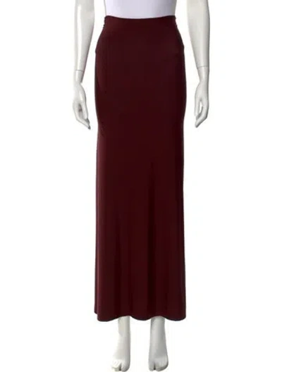 Pre-owned Issey Miyake Vintage Long Skirt In Burgundy