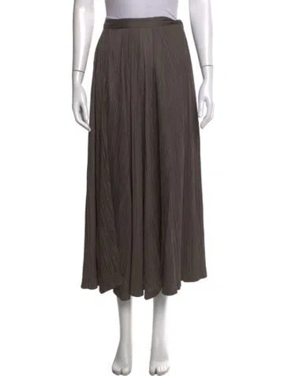 Pre-owned Issey Miyake Vintage Long Skirt In Gray