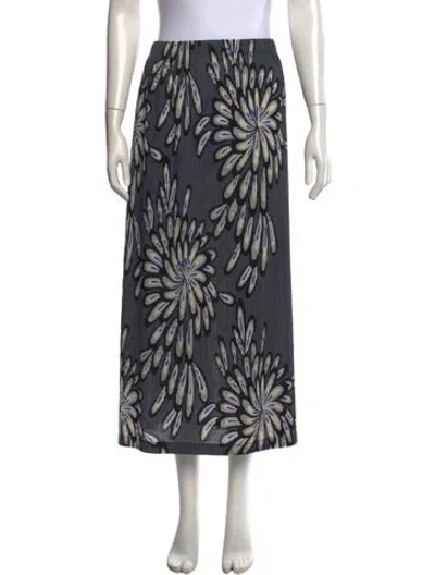 Pre-owned Issey Miyake Vintage Long Skirt In Grey