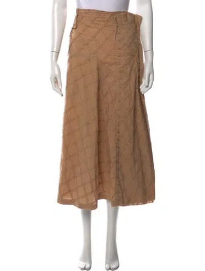Pre-owned Issey Miyake Vintage Long Skirt In Neutrals