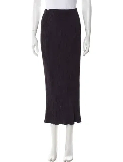 Pre-owned Issey Miyake Vintage Long Skirt In Purple