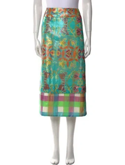 Pre-owned Issey Miyake Vintage Midi Length Skirt