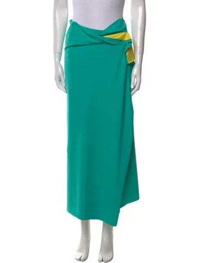 Pre-owned Issey Miyake Vintage Midi Length Skirt In Blue