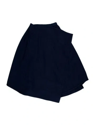 Pre-owned Issey Miyake Vintage Midi Length Skirt In Blue