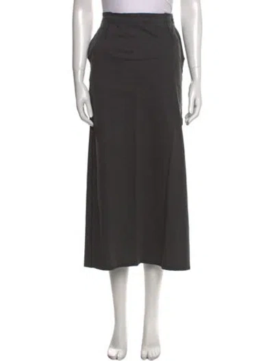 Pre-owned Issey Miyake Vintage Midi Length Skirt In Gray