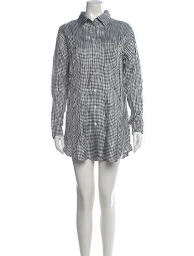 Pre-owned Issey Miyake Vintage Mini Dress In White
