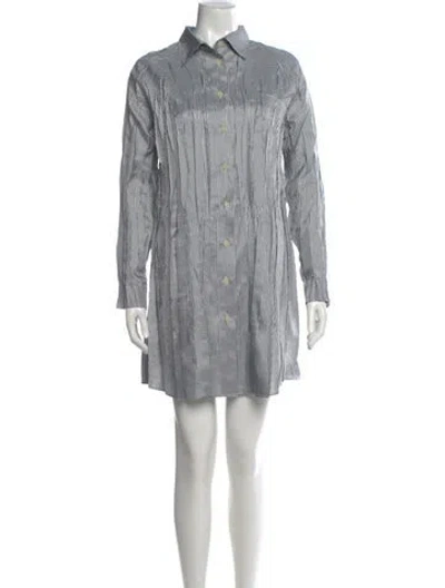 Pre-owned Issey Miyake Vintage Mini Dress In White
