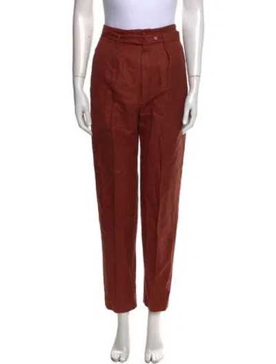 Pre-owned Issey Miyake Vintage Skinny Leg Pants In Red
