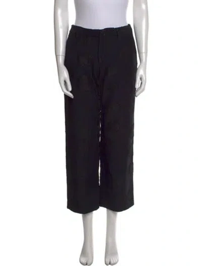 Pre-owned Issey Miyake Vintage Straight Leg Pants In Black