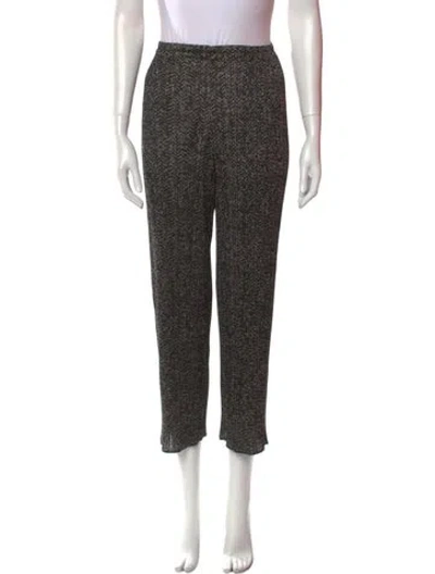 Pre-owned Issey Miyake Vintage Straight Leg Pants In Black