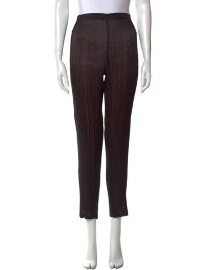 Pre-owned Issey Miyake Vintage Straight Leg Pants In Black