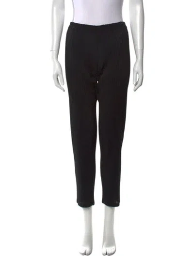 Pre-owned Issey Miyake Vintage Straight Leg Pants In Black