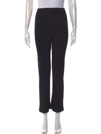 Pre-owned Issey Miyake Vintage Straight Leg Pants In Black