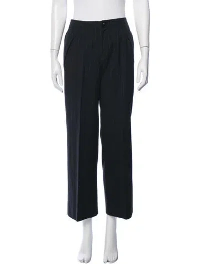 Pre-owned Issey Miyake Vintage Straight Leg Pants In Black