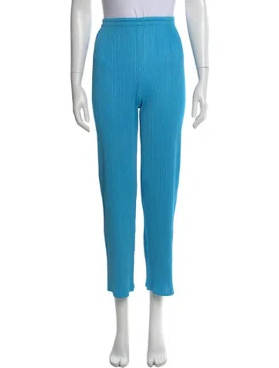 Pre-owned Issey Miyake Vintage Straight Leg Pants In Blue