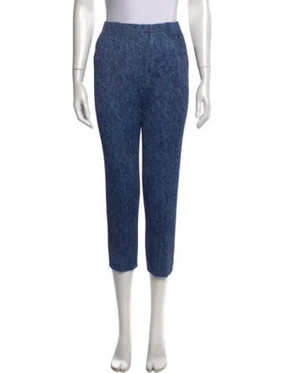 Pre-owned Issey Miyake Vintage Straight Leg Pants In Blue