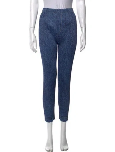 Pre-owned Issey Miyake Vintage Straight Leg Pants In Blue
