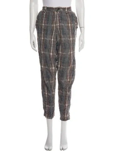 Pre-owned Issey Miyake Vintage Straight Leg Pants In Gray