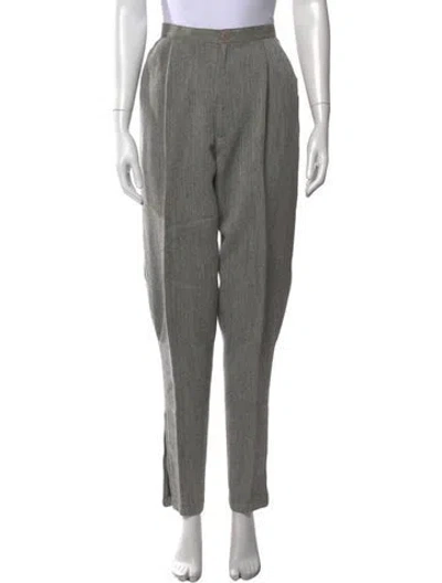Pre-owned Issey Miyake Vintage Straight Leg Pants In Grey