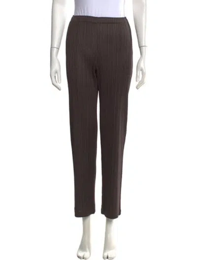 Pre-owned Issey Miyake Vintage Straight Leg Pants In Grey