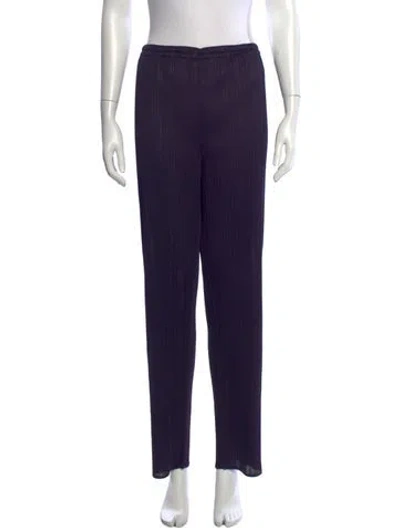 Pre-owned Issey Miyake Vintage Straight Leg Pants In Purple