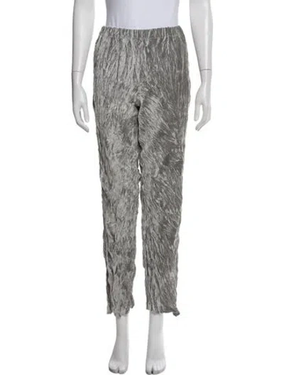 Pre-owned Issey Miyake Vintage Straight Leg Pants In White