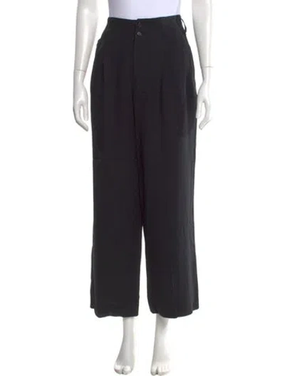 Pre-owned Issey Miyake Vintage Wide Leg Pants In Black