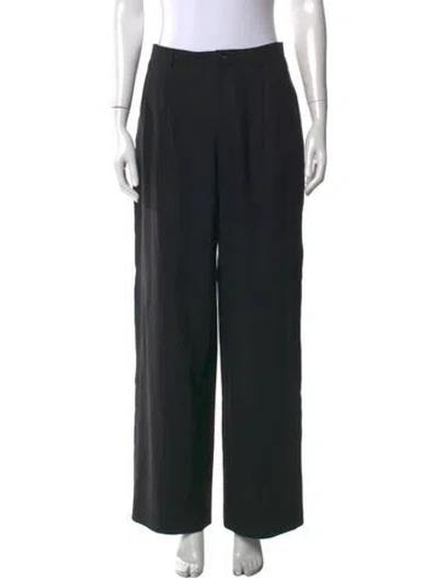 Pre-owned Issey Miyake Vintage Wide Leg Pants In Black