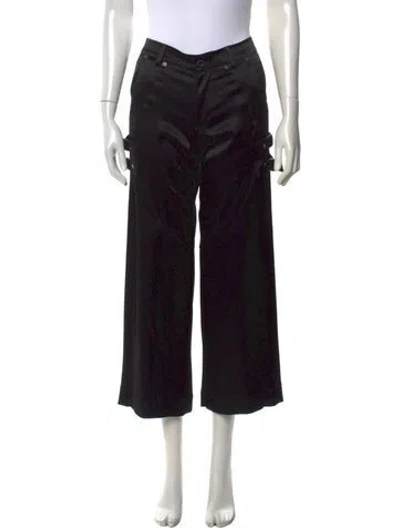 Pre-owned Issey Miyake Vintage Wide Leg Pants In Black