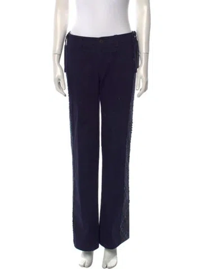 Pre-owned Issey Miyake Vintage Wide Leg Pants In Blue