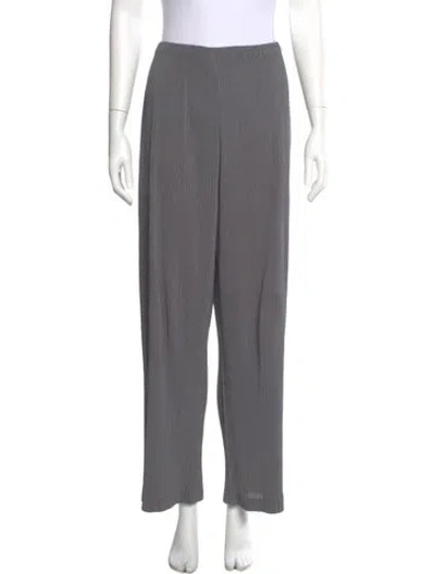 Pre-owned Issey Miyake Vintage Wide Leg Pants In Gray