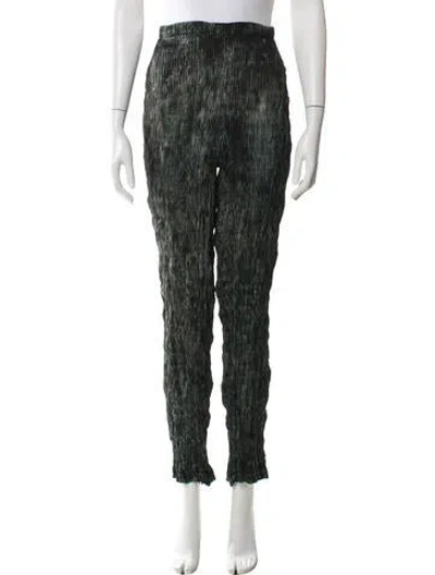 Pre-owned Issey Miyake Vintage Wide Leg Pants In Green