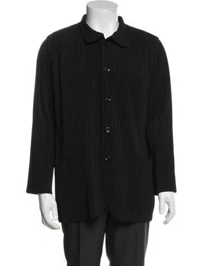 Pre-owned Issey Miyake Vintage Windbreaker In Black