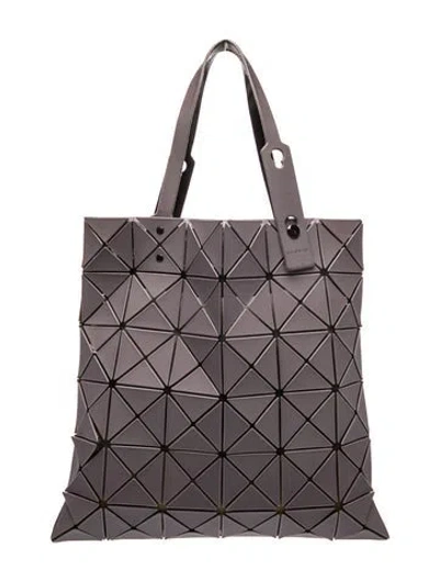 Pre-owned Issey Miyake Vinyl Top Handle Bag In Gray