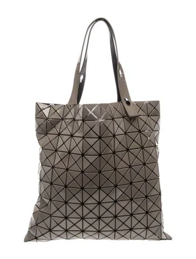 Pre-owned Issey Miyake Vinyl Top Handle Bag In Gray