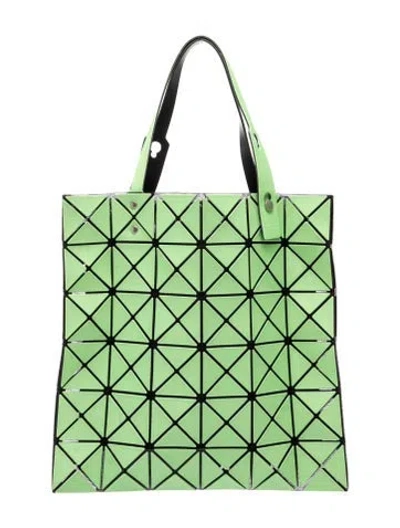 Pre-owned Issey Miyake Vinyl Tote In Green