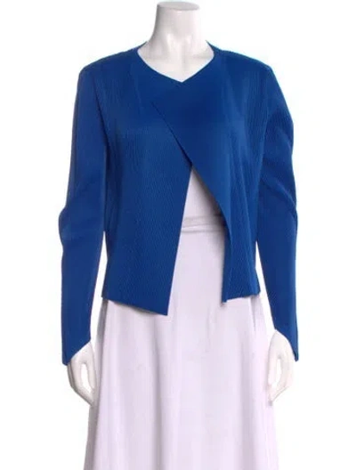 Pre-owned Issey Miyake V-neck Sweater In Blue