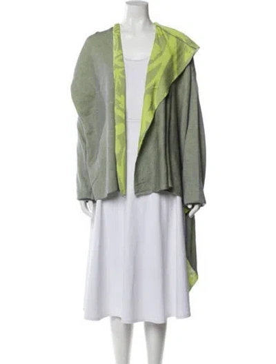 Pre-owned Issey Miyake V-neck Sweater In Green
