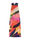 Issey Miyake Orange Voyager Midi Dress In Orange