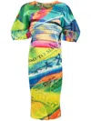 Issey Miyake Pleats Please  Voyager Dress Clothing In Blue